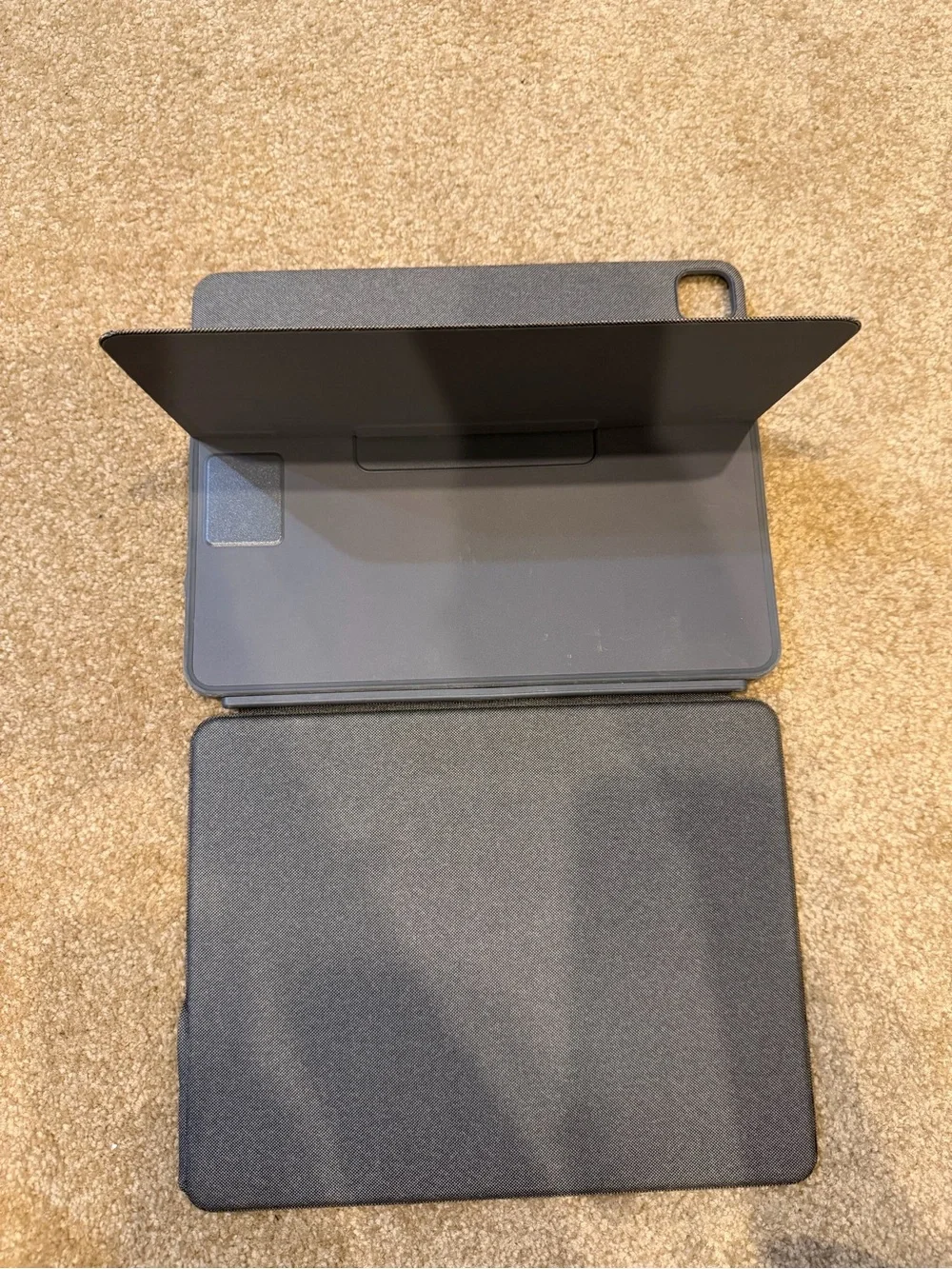 Logitech Gray Fabric Tablet Keyboard Case with Trackpad
